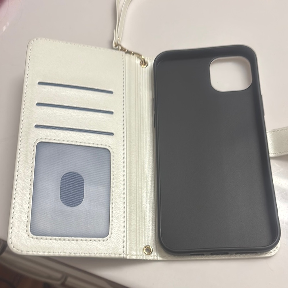 Premium Black and White Phone Wallet Case
